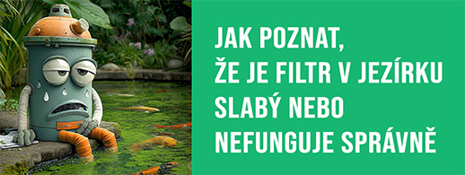 Jak poznat, že je filtr v jezírku slabý nebo nefunguje správně – a co s tím dělat