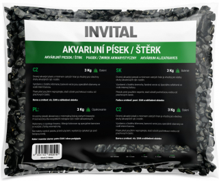 Akvarijní štěrk černý 4-8 mm 3kg